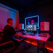 Recording in studio