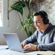 Utilizar auriculares durante toda a sessão